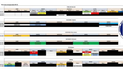 Horarios CB Macasta. Temporada 2020-2021